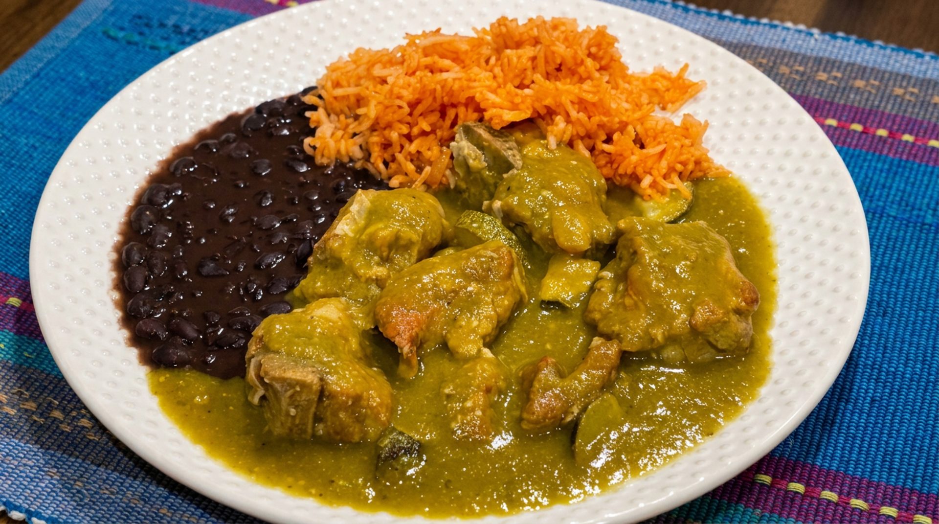 Dinner from the menu