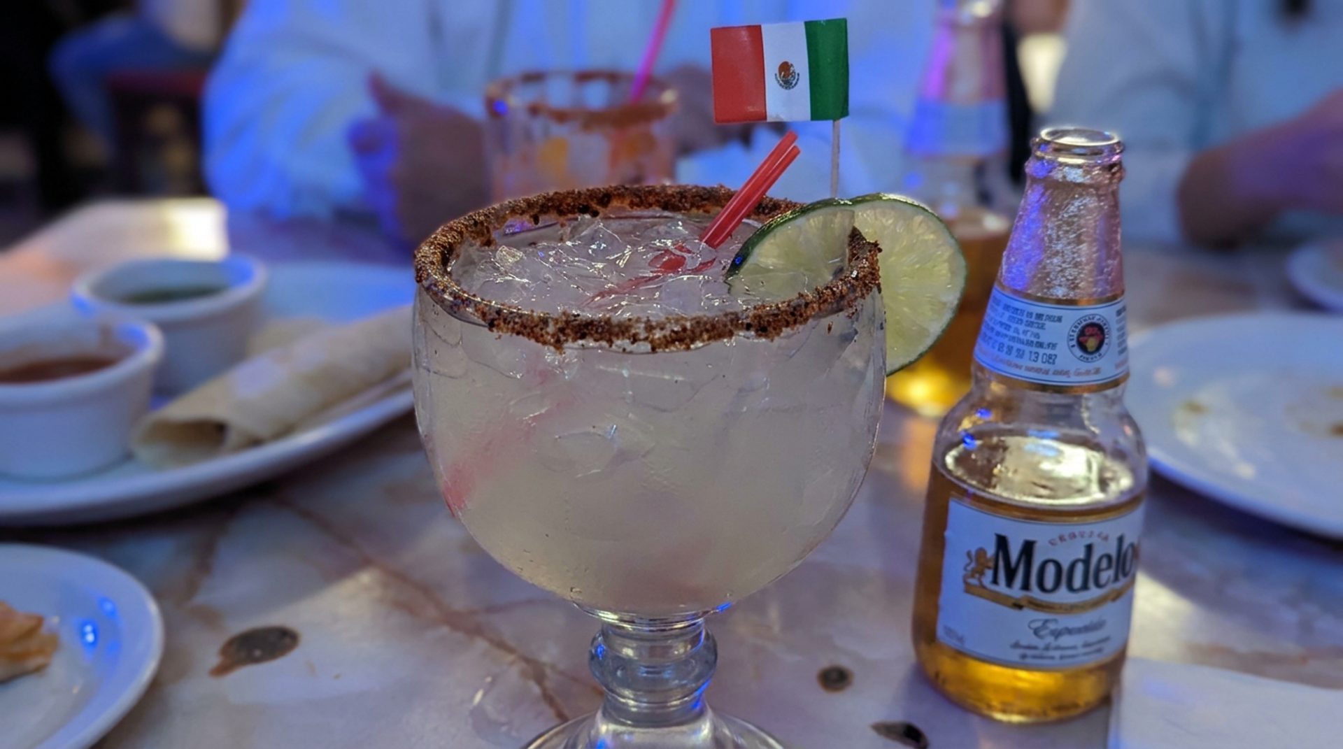 Margaritas at the table