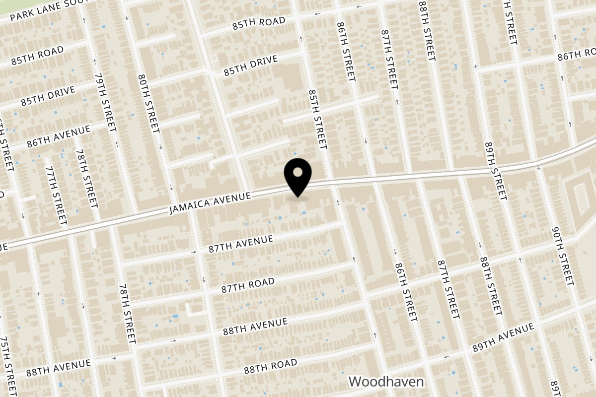 Map showing the location of El Puerto de Mexico on 84-28 Jamaica Ave in Jamaica